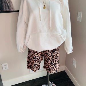 Leopard biker shorts